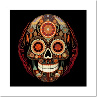 Halloween Day of the Dead Spokey Sugar Skull Posters and Art